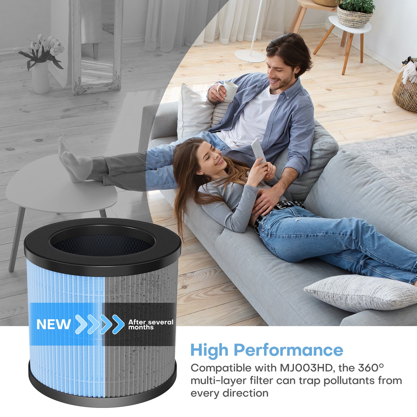 POMORON MJ003HD Genuine Replacement Filter