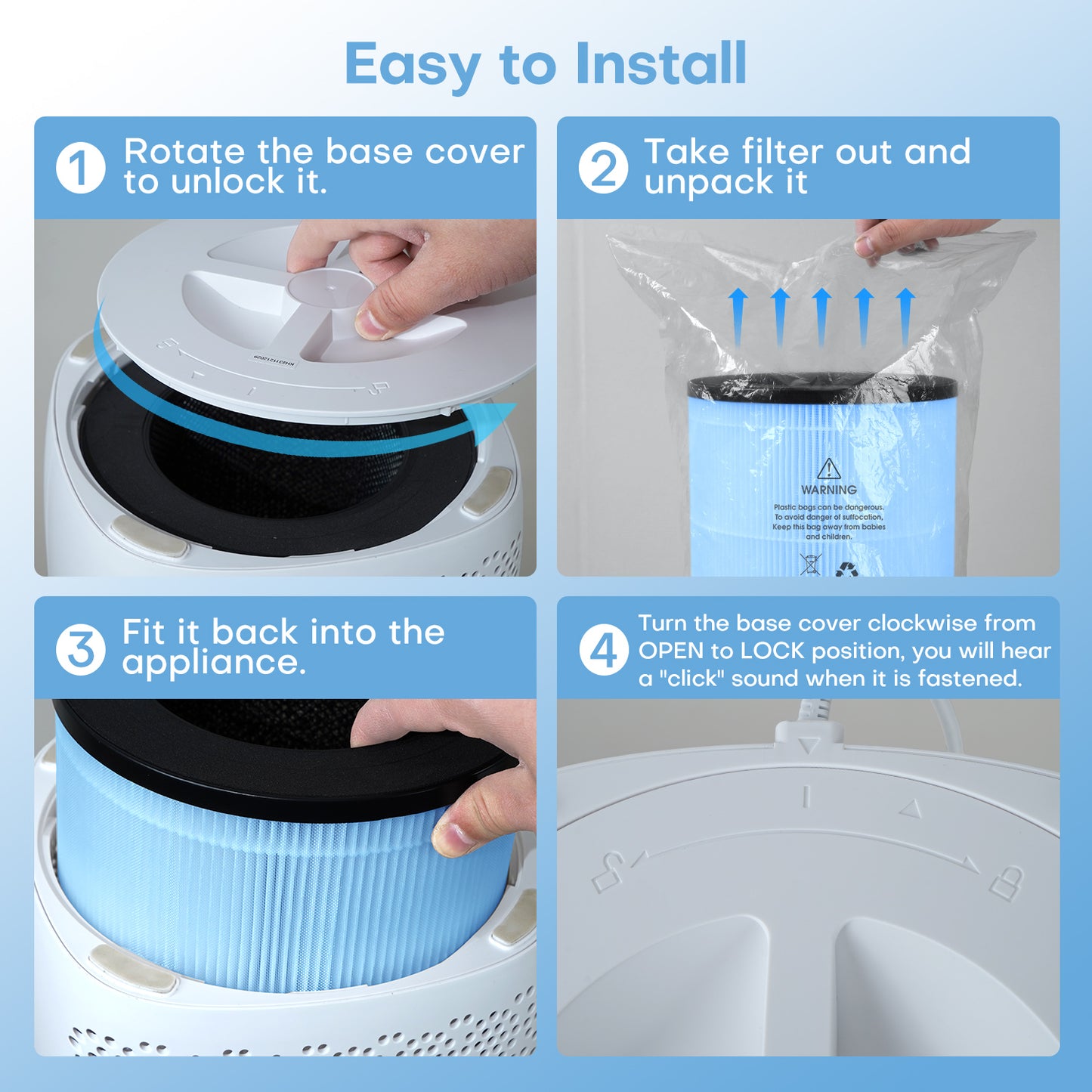 POMORON MJ003HD Genuine Replacement Filter
